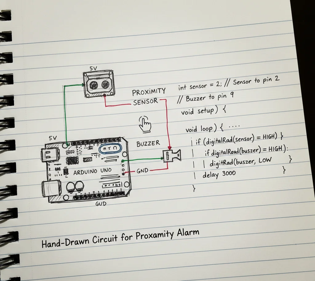 Arduino দিয়ে কিভাবে Motion Detector Alarm তৈরি করবেন Motion Detector Alarm Circuit Design