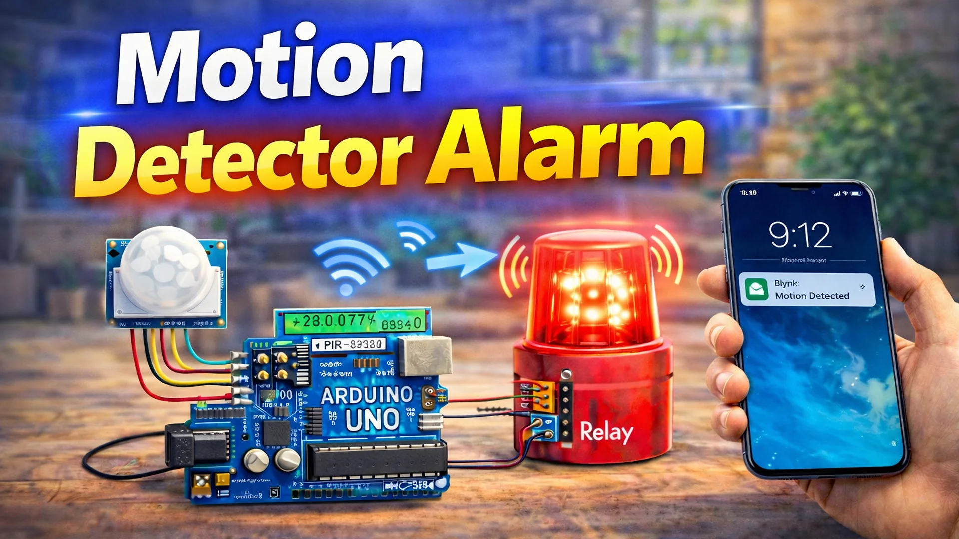 Arduino দিয়ে কিভাবে Motion Detector Alarm তৈরি করবেন Motion Detector Alarm