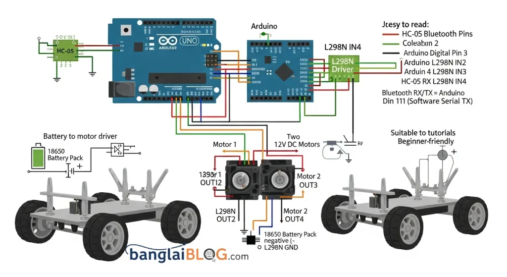 Arduino Bluetooth Controlled Car 