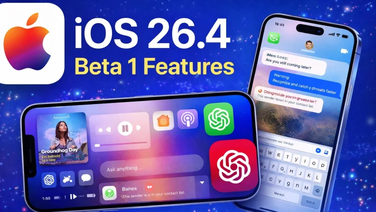 ios 26.4 beta 1 features