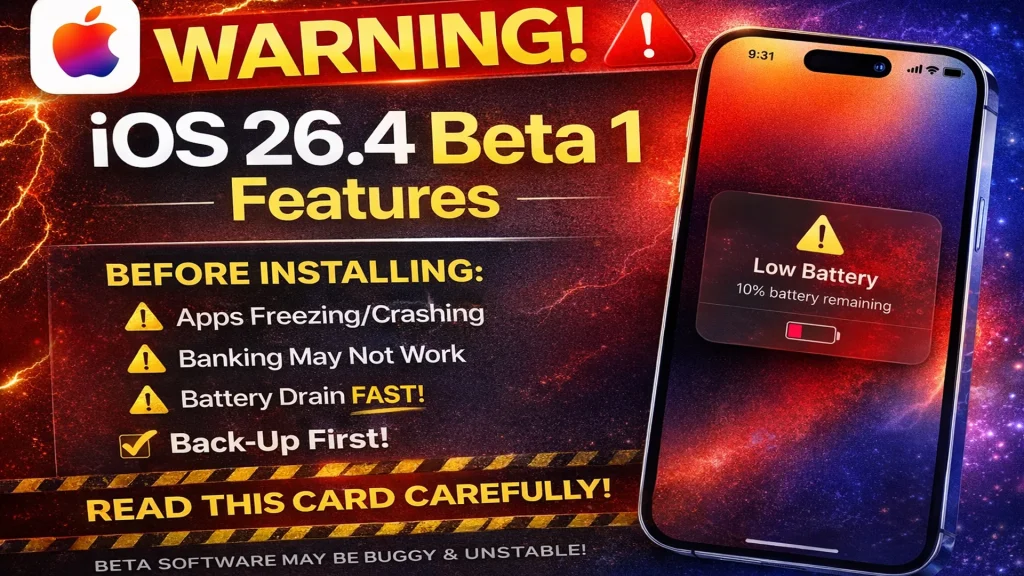 কেন এখনই iOS 26.4 Beta 1 Install করা উচিত? Top Features Explained ios 26.4 beta 1 features