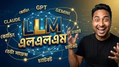 লার্জ ল্যাঙ্গুয়েজ মডেল (LLM) কীভাবে কাজ করে? সম্পূর্ণ বাংলা গাইড