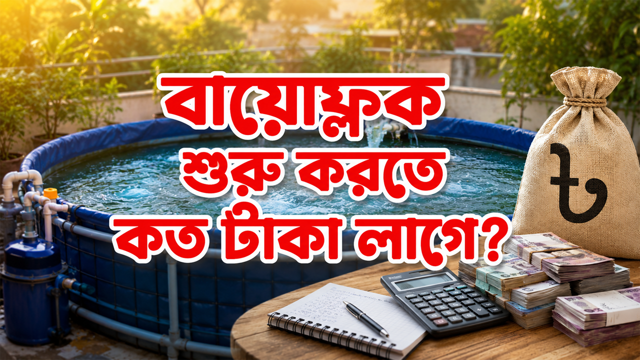 বায়োফ্লক শুরু করতে কত টাকা লাগে